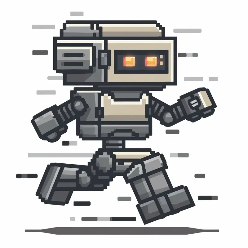 Pixel Art Flat Icon Illustrations