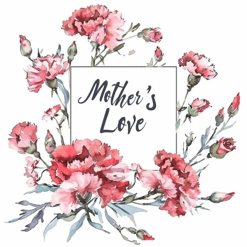 Watercolor Flower Wreaths With Texts