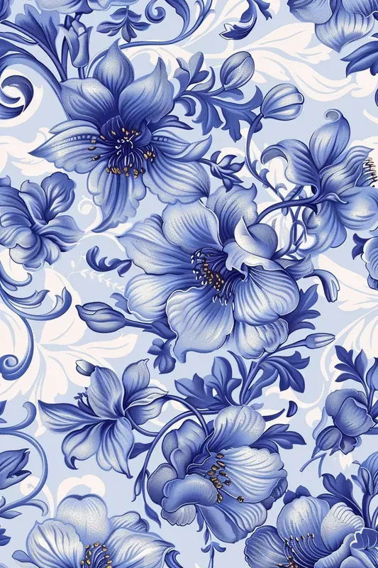 Elegant Baroque Floral Seamless Patterns