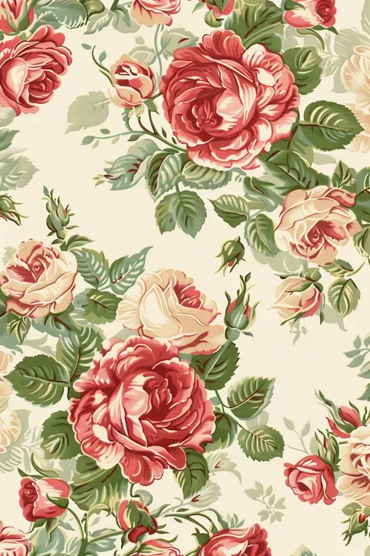 Elegant Baroque Floral Seamless Patterns