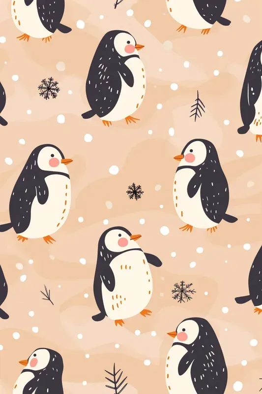 Cozy Winter Theme Seamless Patterns
