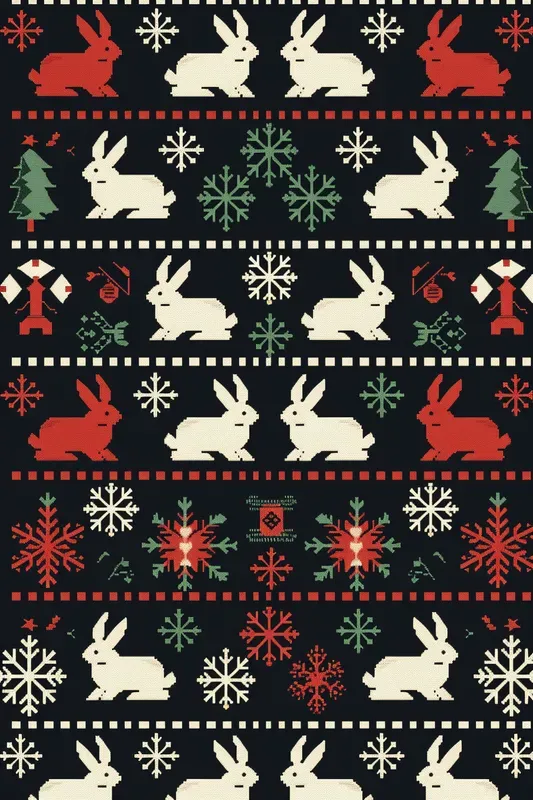 Ugly Sweater Christmas Seamless Patterns