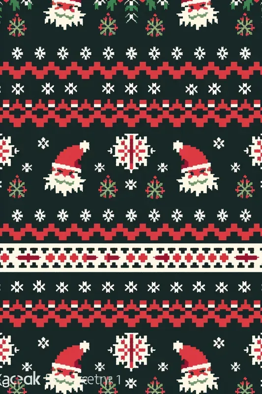 Ugly Sweater Christmas Seamless Patterns