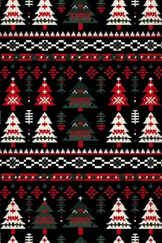 Ugly Sweater Christmas Seamless Patterns