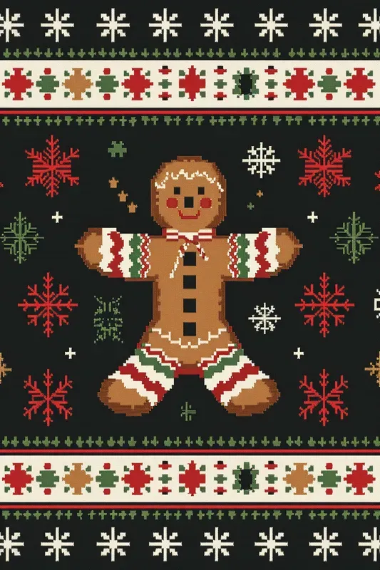 Ugly Sweater Christmas Seamless Patterns