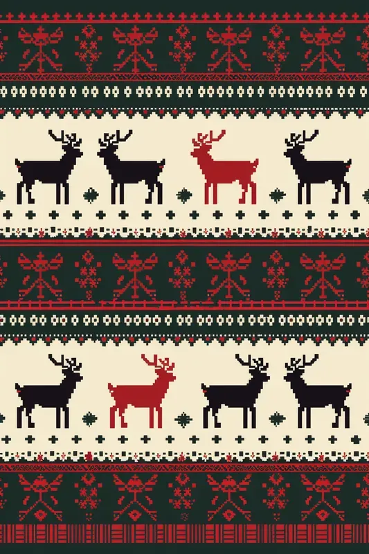 Ugly Sweater Christmas Seamless Patterns