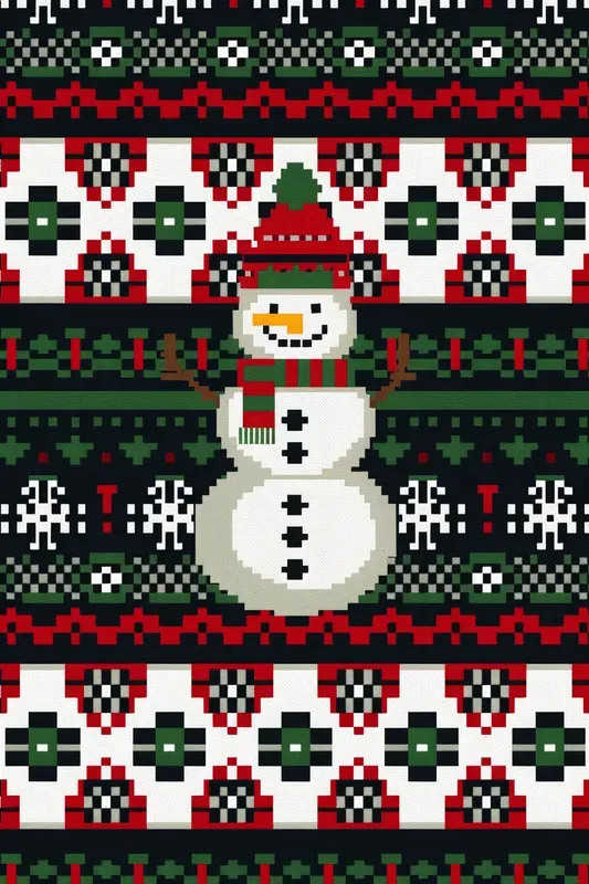 Ugly Sweater Christmas Seamless Patterns