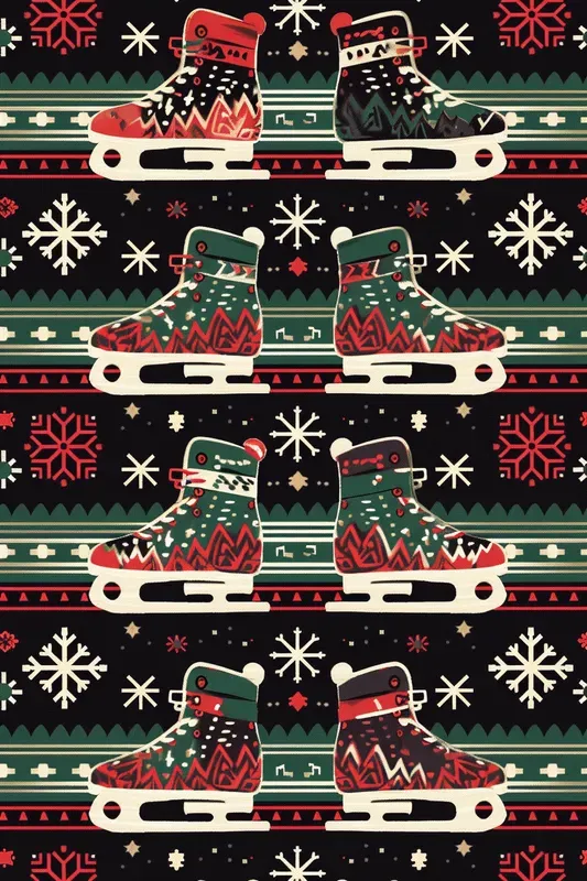 Ugly Sweater Christmas Seamless Patterns