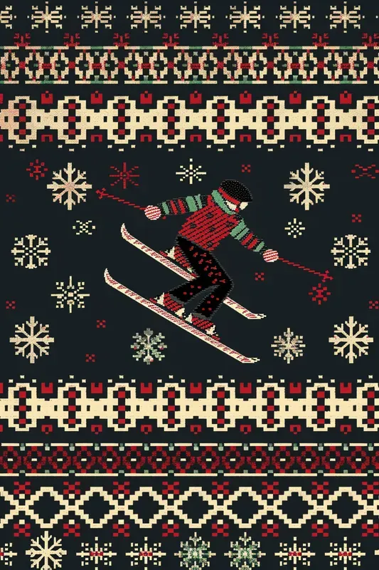 Ugly Sweater Christmas Seamless Patterns