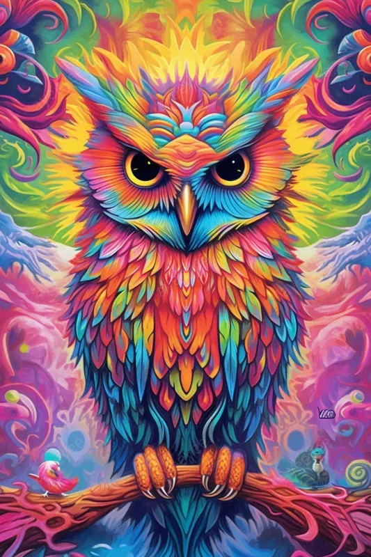 Vibrant Psychedelic Illusions