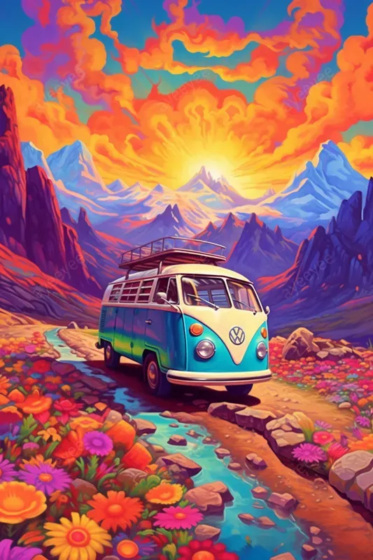 Vibrant Psychedelic Illusions