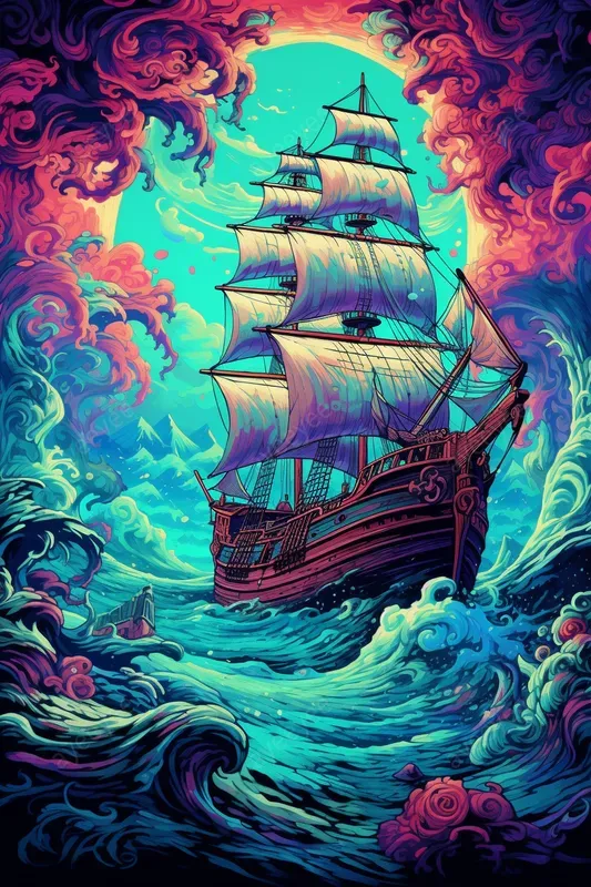 Vibrant Psychedelic Illusions