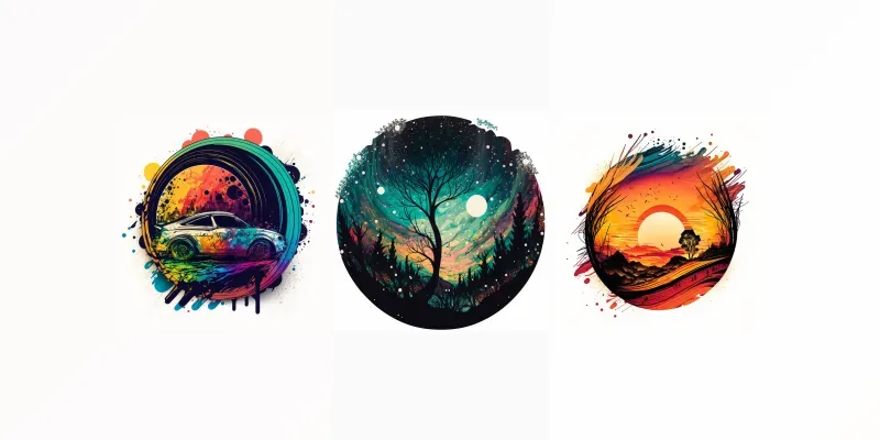Stunning Ink T-shirt Designs generated by undefined