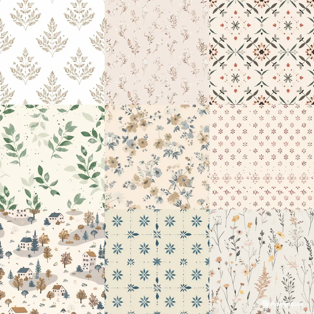 Seamless Aesthetic Pattern