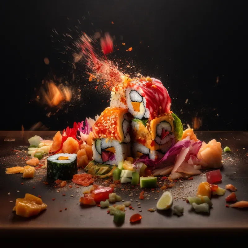 Exploding Food Photographs