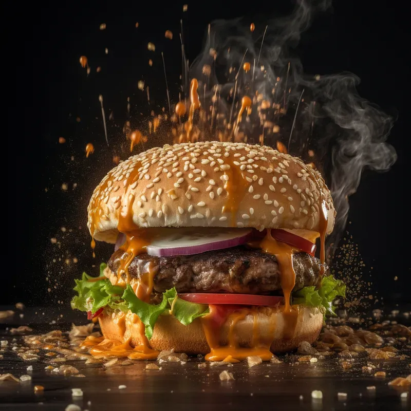 Exploding Food Photographs