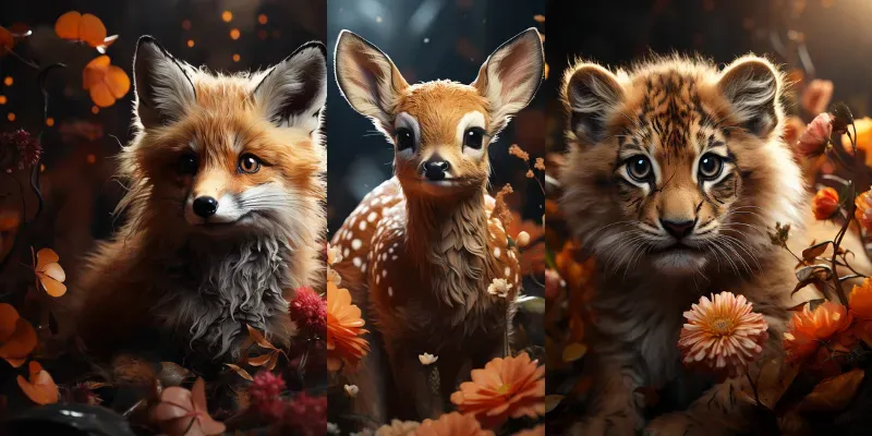 Cute Baby Animals generated by undefined