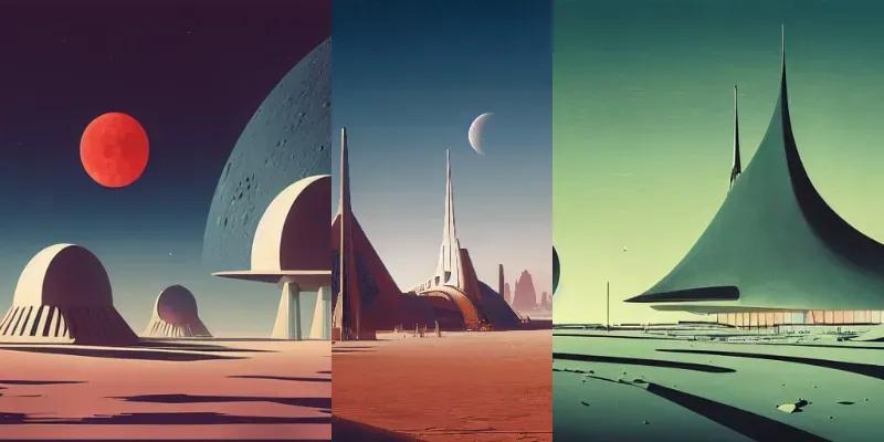 1950s Retro Sci Fi Posters generated by undefined