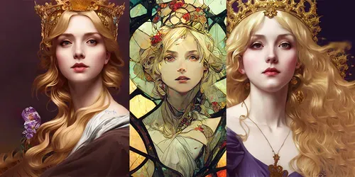 Baroque Princess Portrait generated by midjourney