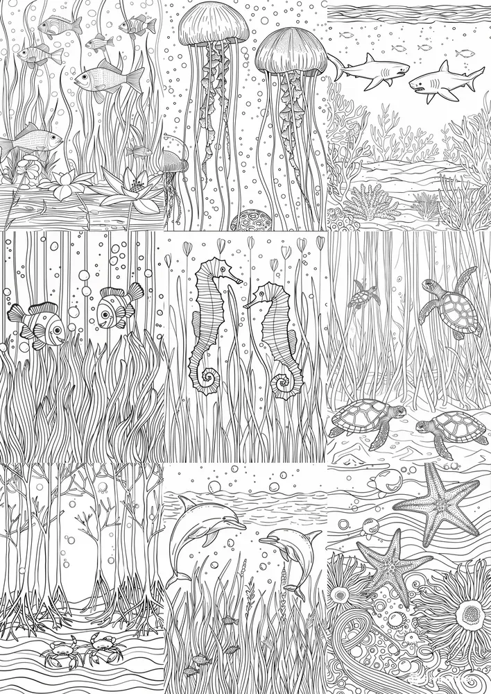 Ocean Wonders Coloring Pages
