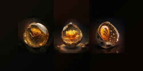 Amber Stones generated by midjourney