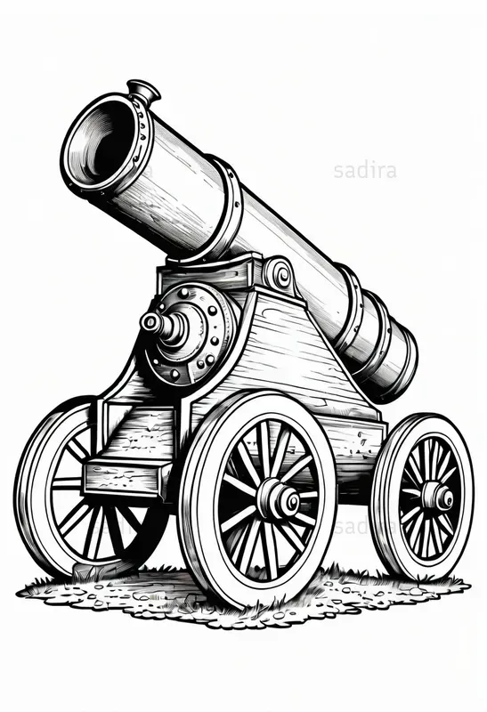 Pirate Elements Coloring Book Pages