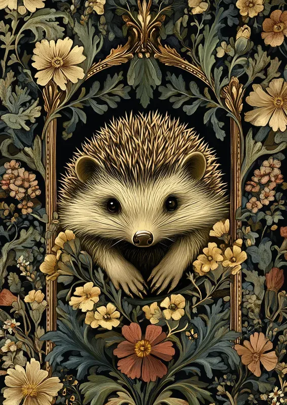 Intricate Morris Inspired Flora Faunas