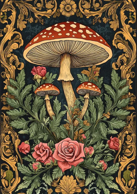Intricate Morris Inspired Flora Faunas