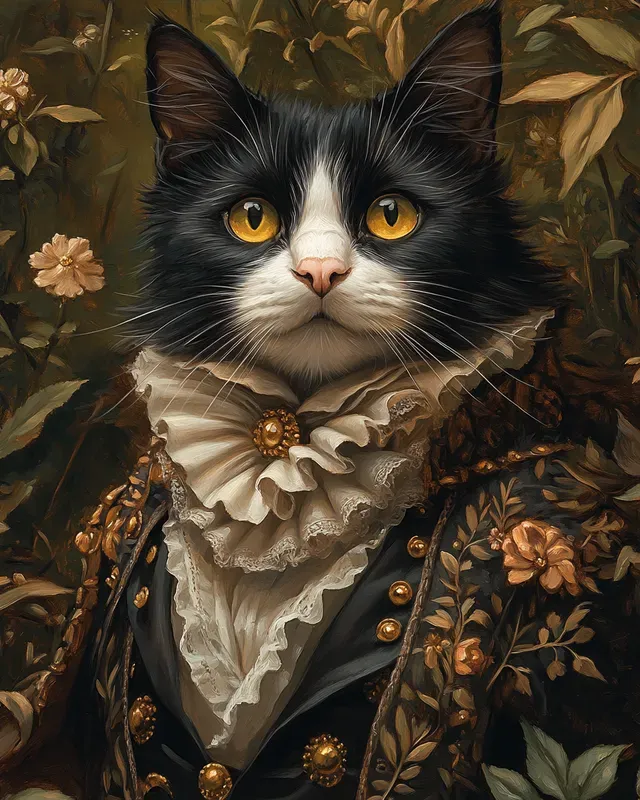 Regal Pet Portraits In Royal Attire