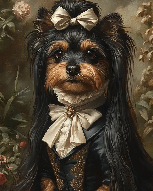 Regal Pet Portraits In Royal Attire
