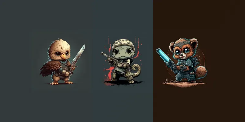 Fantastic Anthropomorphic Animal Designs generated by undefined
