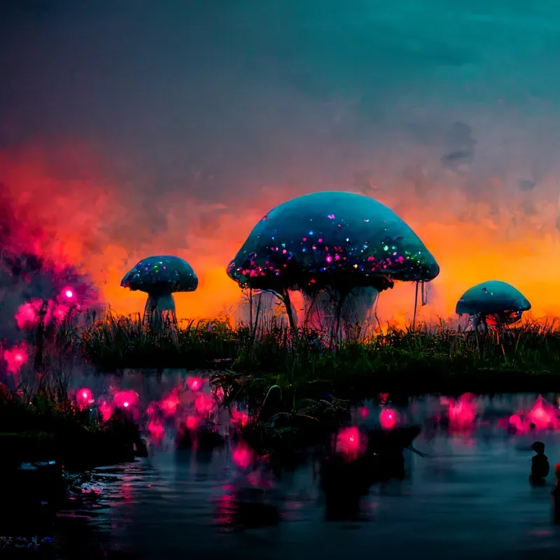 Magic Mushoom Landscapes