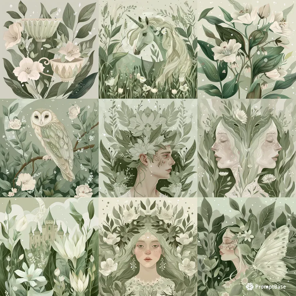 Ethereal Floral Serenity Art