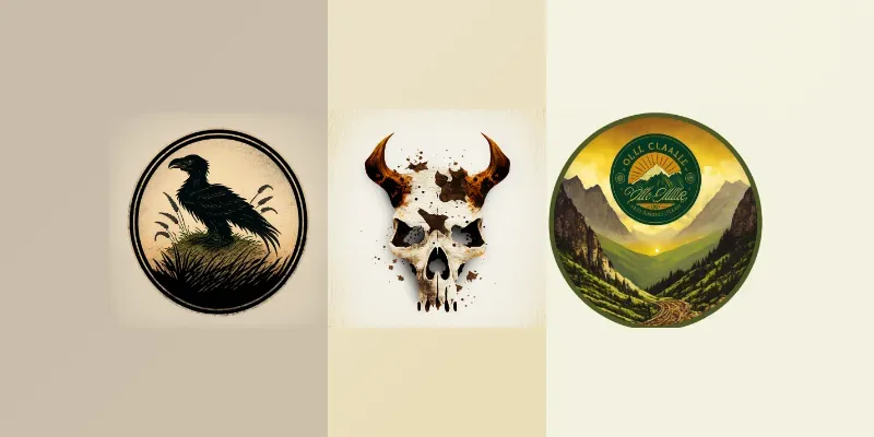 Distressed Effect Logos generated by undefined