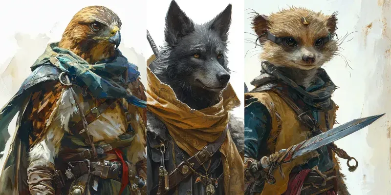 DnD Detailed Character Animal Art generated by undefined