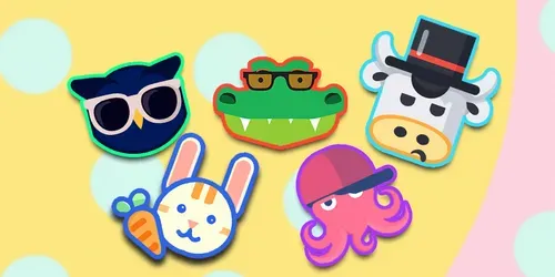 2D Animal Faces generated by dalle