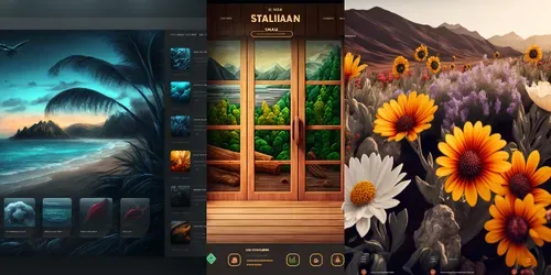 Website Interface Ideas generated by midjourney
