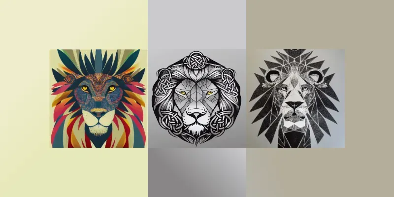 Celtic Lion Graphic generated by undefined
