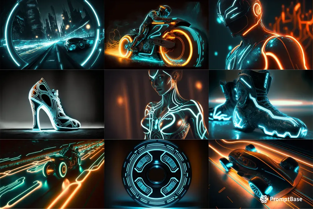 Tron Inspired Art