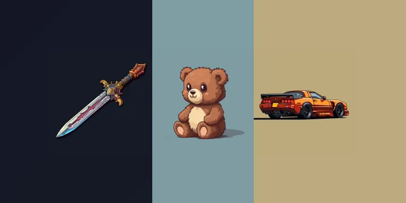 Detailed Pixel Art 16 Bit generated by undefined