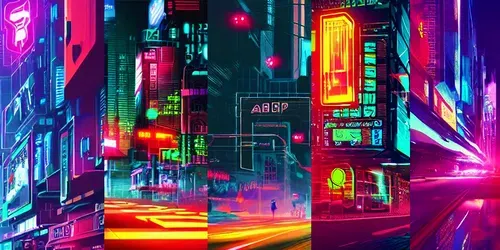Cyberpunk City generated by promptbase