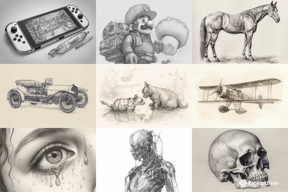 Vintage Sketches Stocks