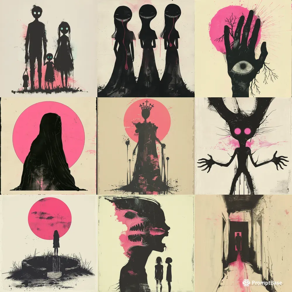 Uncanny Hand Drawn Macabre Cover Art