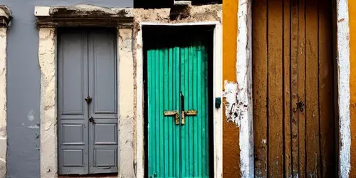 Colorful Old Doors generated by promptbase