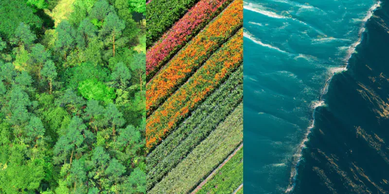 Earths Landscapes In A Birds Eye View generated by undefined