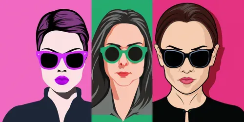 Power Women With Sunglasses generated by dalle