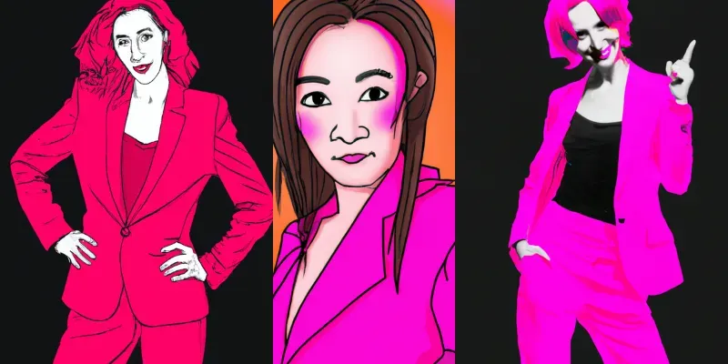 Powerwomen In Pink generated by undefined