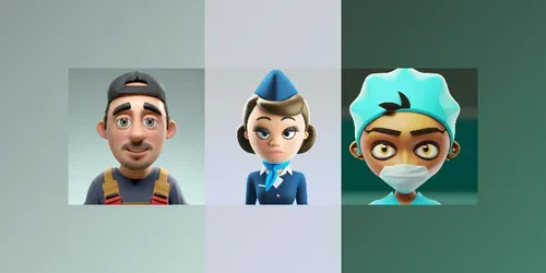 Pixar-style Avatars Of Your Profession generated by dalle