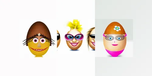 Happy Eggs generated by dalle