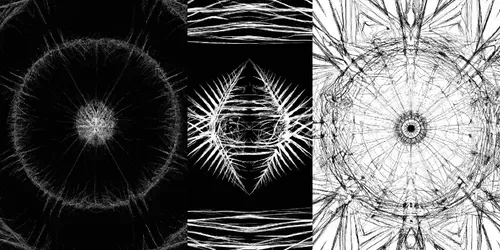 Abstract Symmetrical Line Patterns generated by dalle